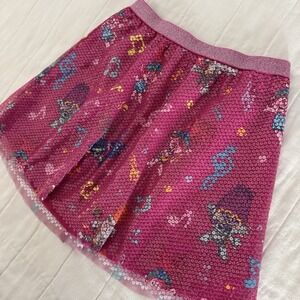 Trolls World Tour Sequin Skirt LARGE‎ 10-12 Poppy Branch Barb Pink